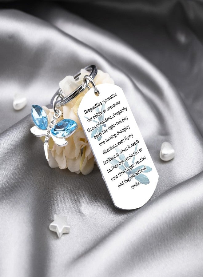 MOEXUKO Dragonfly Gifts for Women Dragonfly Keychain Christmas Stocking Stuffers Inspirational Gifts for Women Motivational Gift for Friends Sister Daughter Birthday Thanksgiving Gift Dragonflies Keyring - Image 5